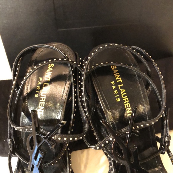 Authentic Saint Laurent Cassadra Wedges - Picture 8 of 15